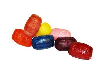 Bayside Candy Assorted Fruit Barrels Wrapped Bulk Hard Candy - Orange Cherry