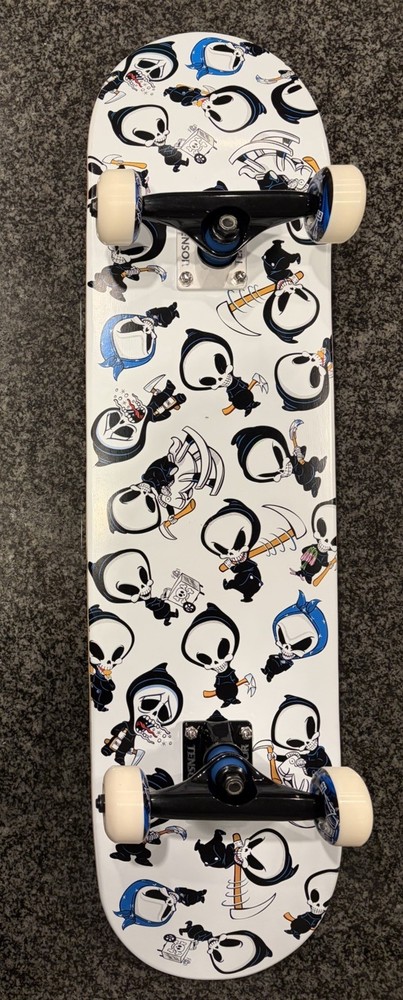 Blind Skateboard Complete Wallpaper Reaper Deck Wheels Custom Black White Tensor