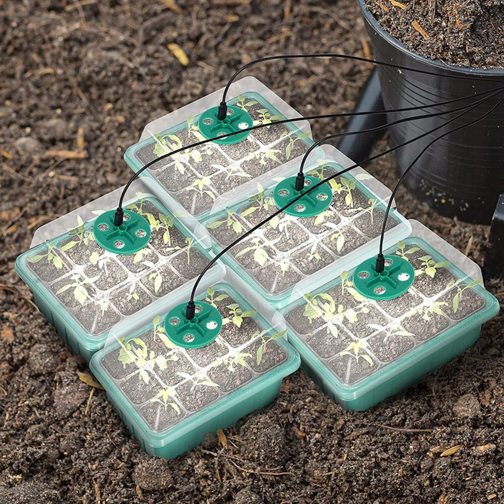 5Pack Seed Starter Trays with Grow Light Seed Starter Kit Seed Growing Starting