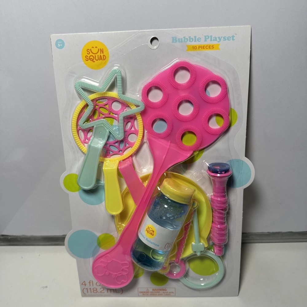 Sun Squad Bubble Playset 10 Pieces