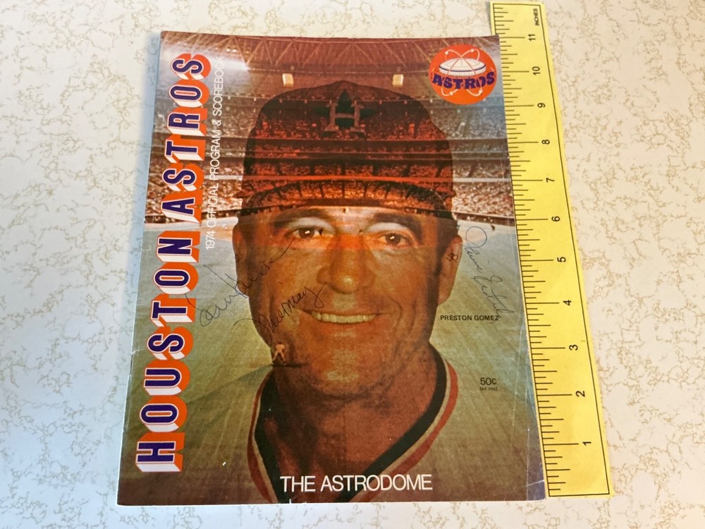 (119). 1974 Houston Astros Program--Signed