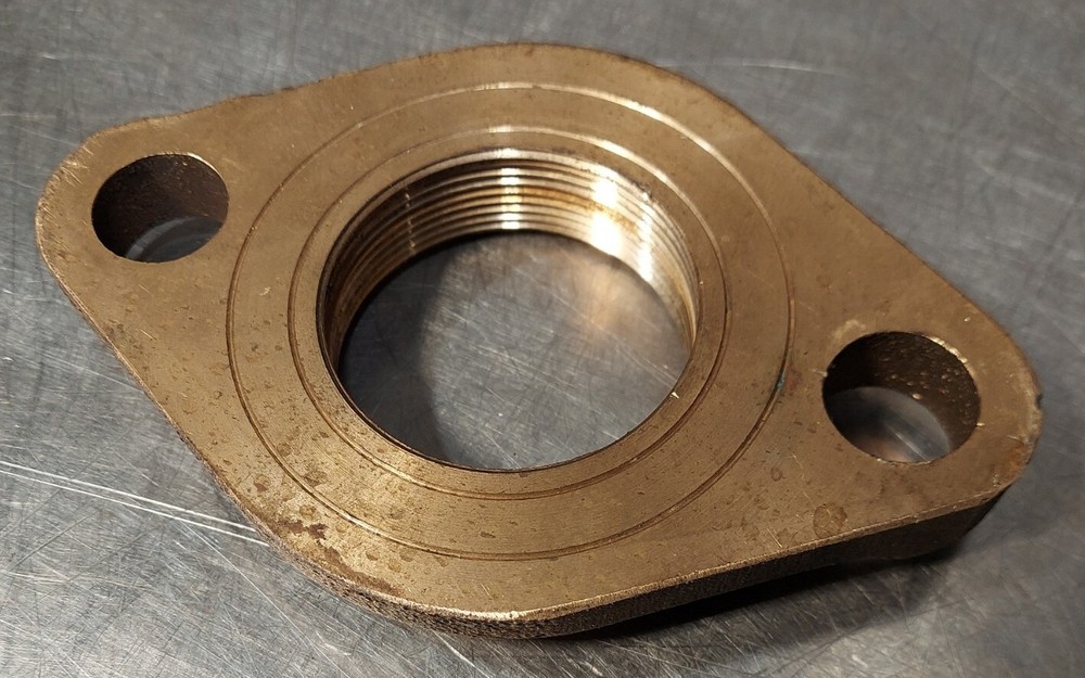 GHMC 2" Lead-Free Brass 2-bolt Oval Flange