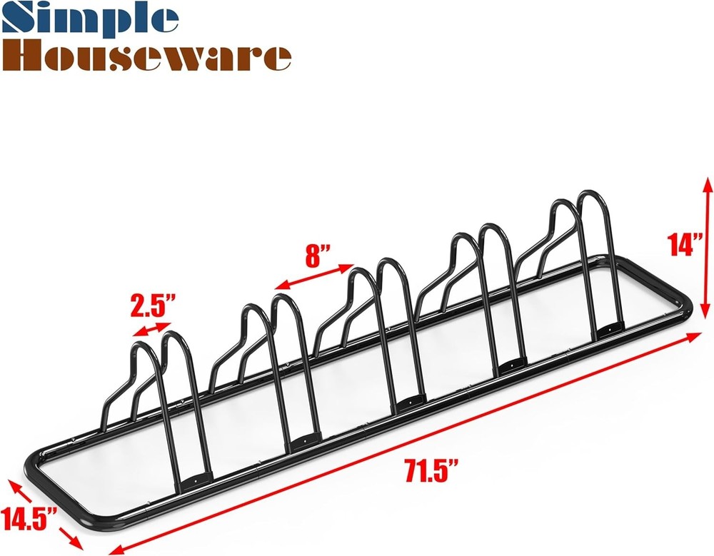 Adjustable Bike Storage Organizer - Black