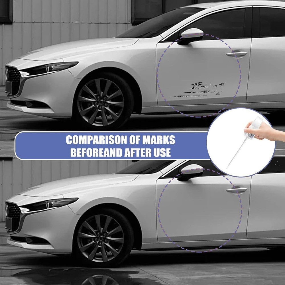 46g Waterproof Machine Gray Touch Up Paint for Mazda – Quick Dry Scratch Remover