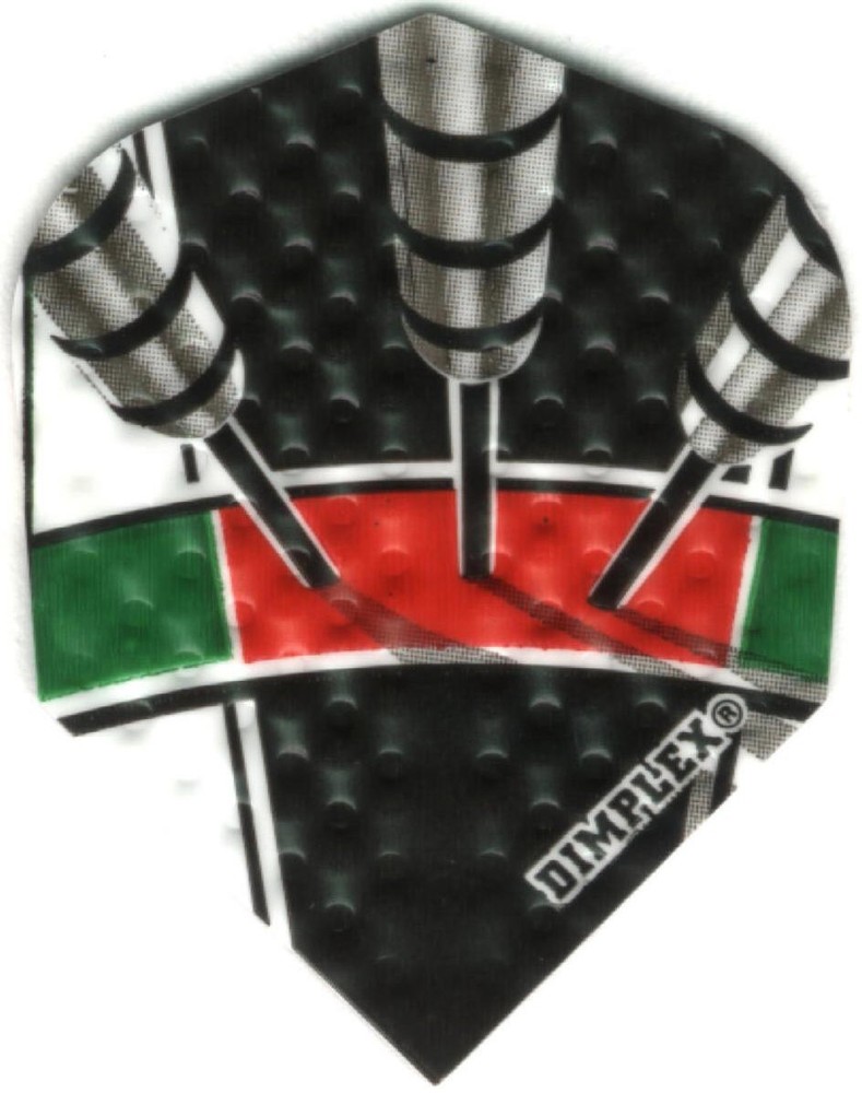 "3 in a Bed" Dimplex Dart Flights: 3 per set