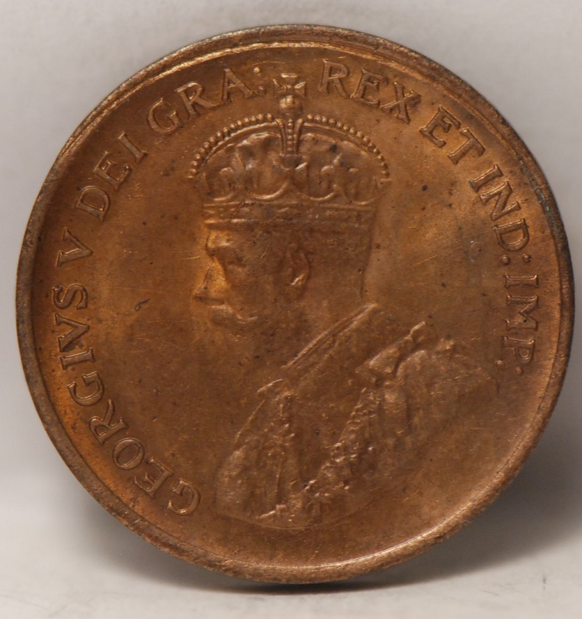 Canada, 1934 Small Cent, KM258, UNC  light scratch