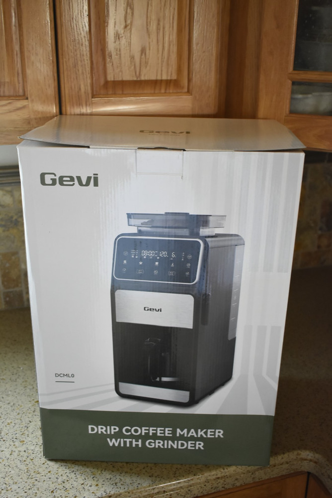Gevi 10-Cup Drip Coffee Maker with Built-in Burr Grinder & Programmable Timer