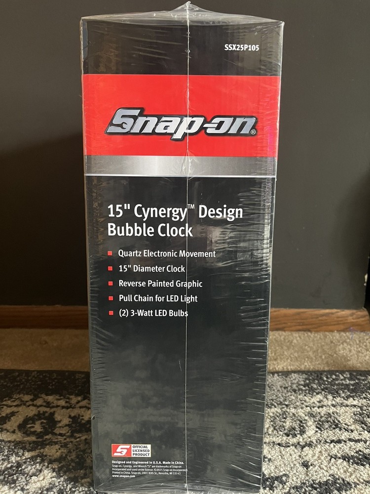 Snap On Clock Cynergy Design Factory Sealed