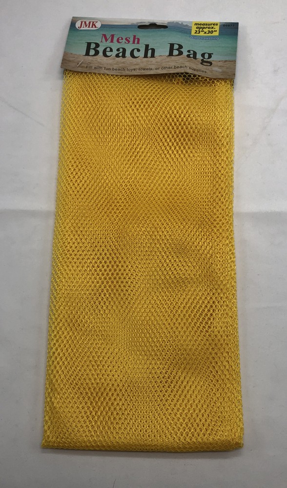 Mesh Drawstring Beach Bag 23 X 30