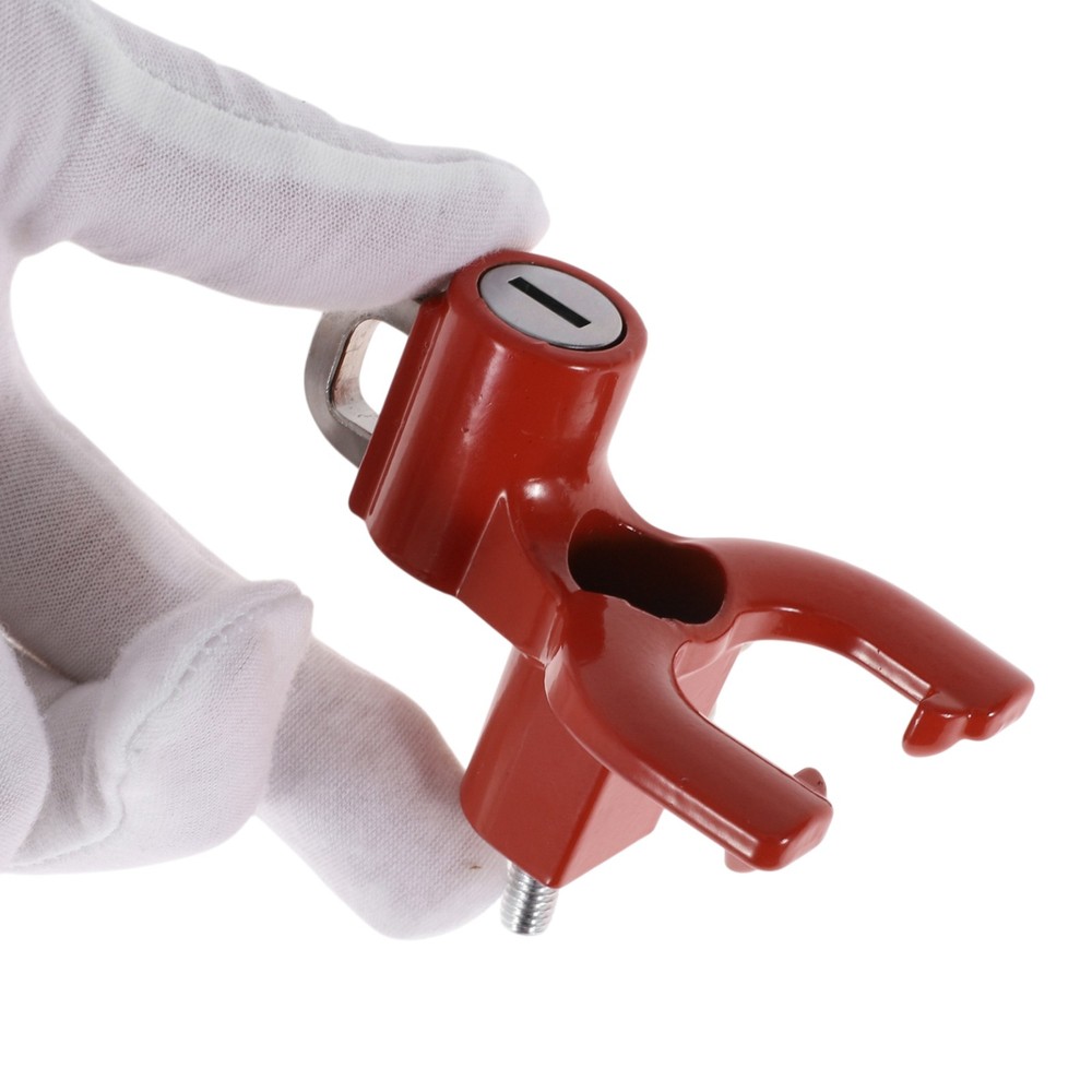 Double Metal Fork Hook for Motorcycle 1 Set Bright Red