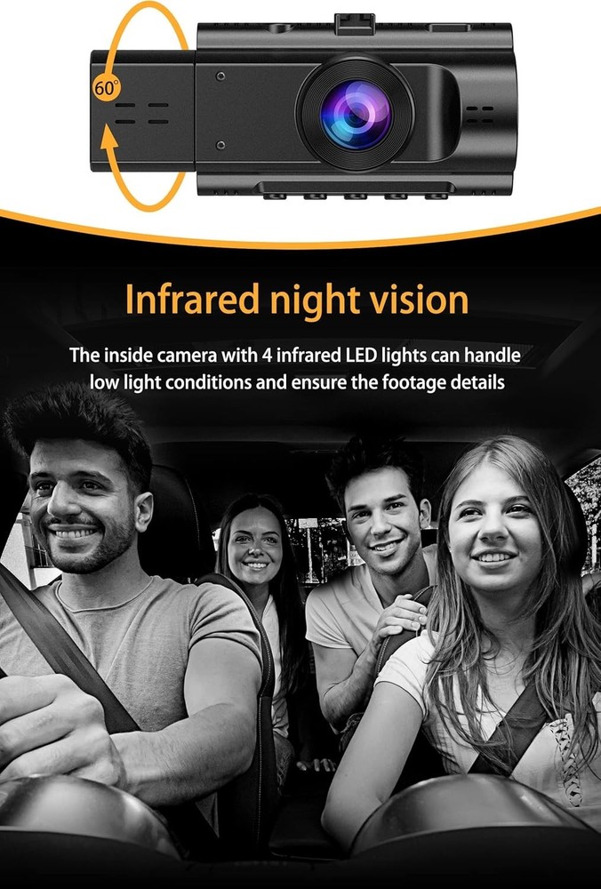 Infrared Night Vision Car Camera Recorder