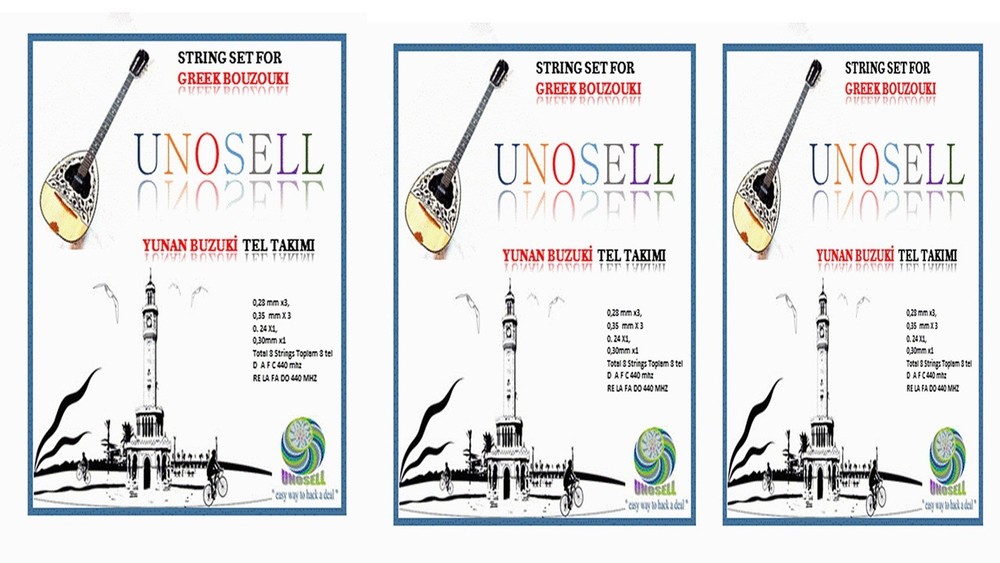 3 X String Set For Greek String Instrument Bouzouki