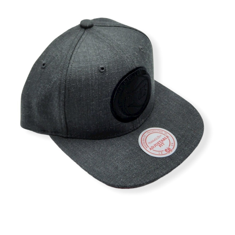Mitchell & Ness Houston Rockets Dark Heather Wool HWC Adjustable Snapback Hat