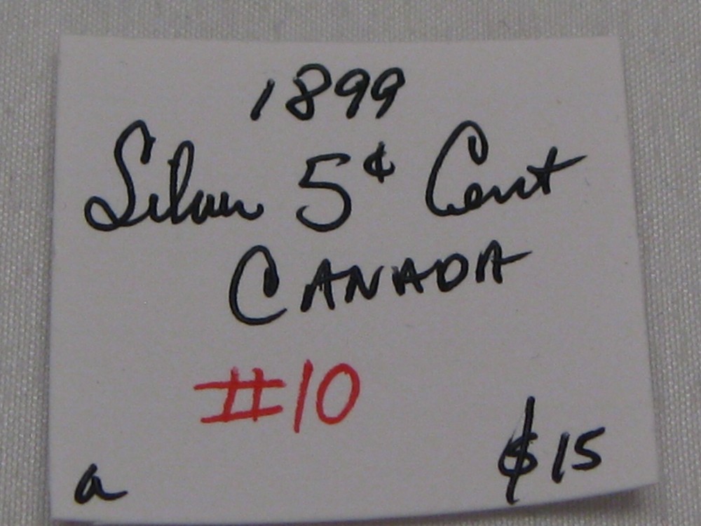 1899 Silver 5¢ Five Cent CANADA. #10