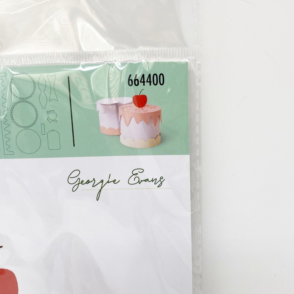 Sizzix Thinlits Plus Cake Box Metal Cutting Dies by Georgia Evans NEW