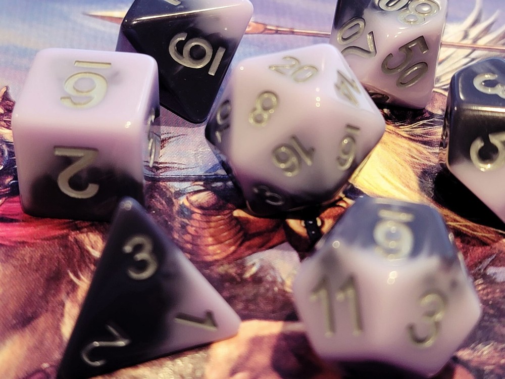 Nightfall Dice Set | Poly RPG DnD Dungeons Dragons AD&D Pathfinder d20
