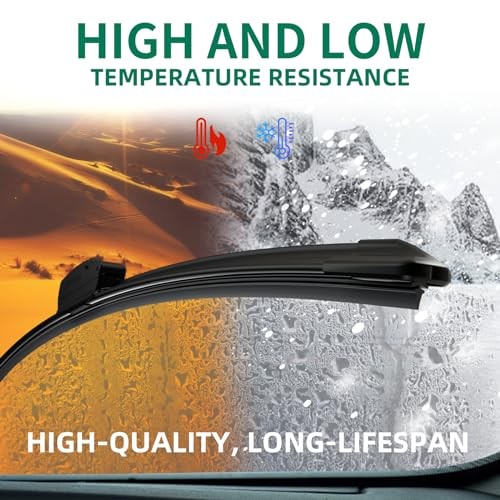 Replace Front Windshield Wiper Blades J&U-hook for Pontiac(2-Pack) () U-24+19