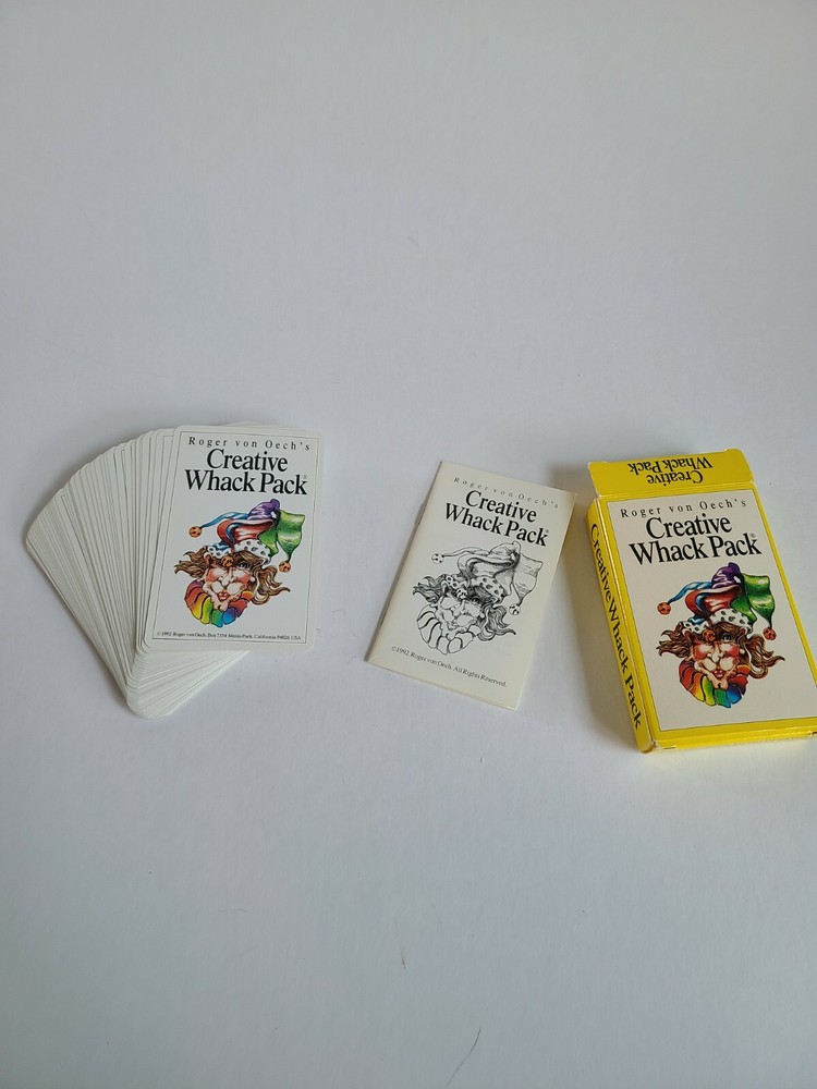 Creative Whack Pack Roger von Oech's -1992 Edition - Card Deck + Booklet