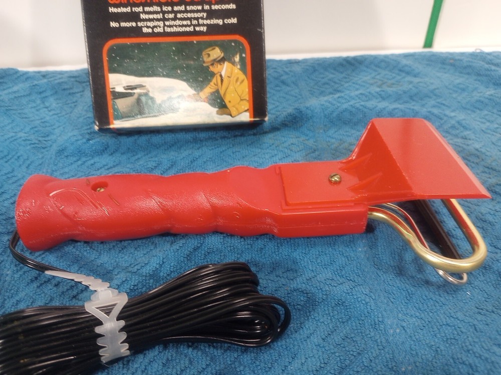 Quickie Electric Windshield Ice Scraper in Box Old Vintage Dynamic 1972