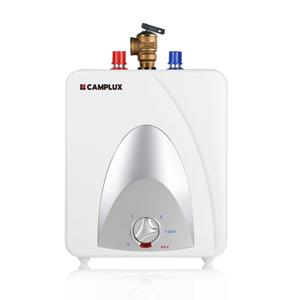 Camplux 4/6 Gallon Electric Mini-Tank Water Heater Compact Kitchen Under Sink RV