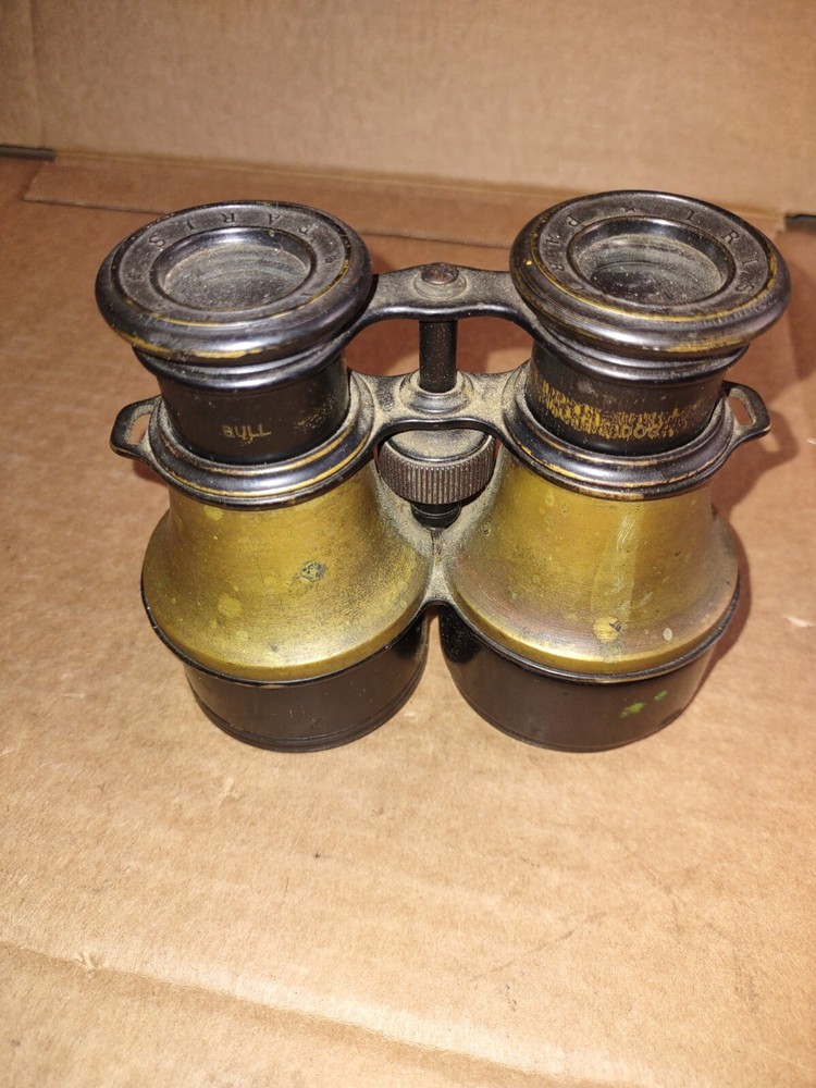 Vintage Paris Brass Binoculars Nautical