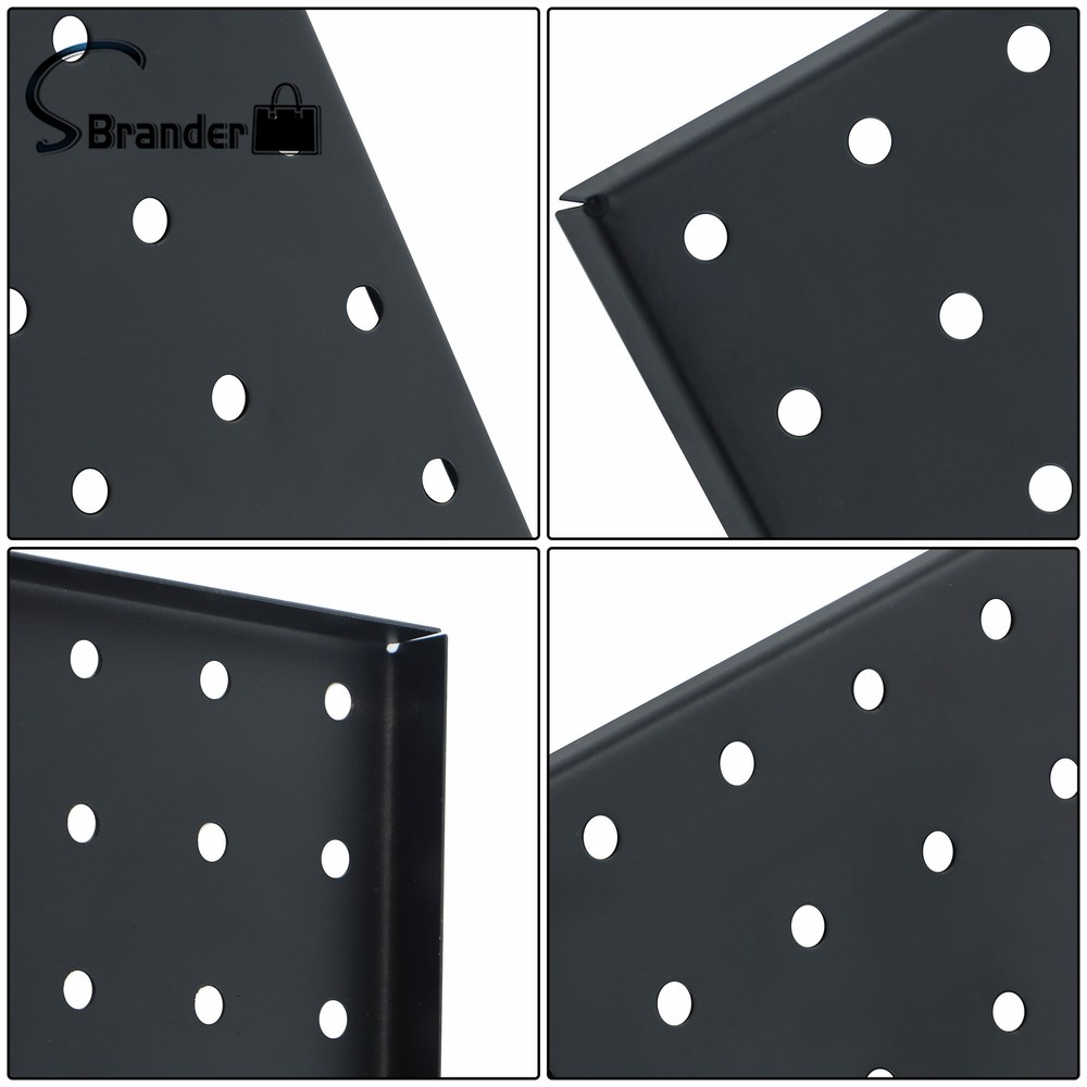 4 Pack Metal Easy To Use Peg Boards Wall Organizer Panel Storage Hanger Tool