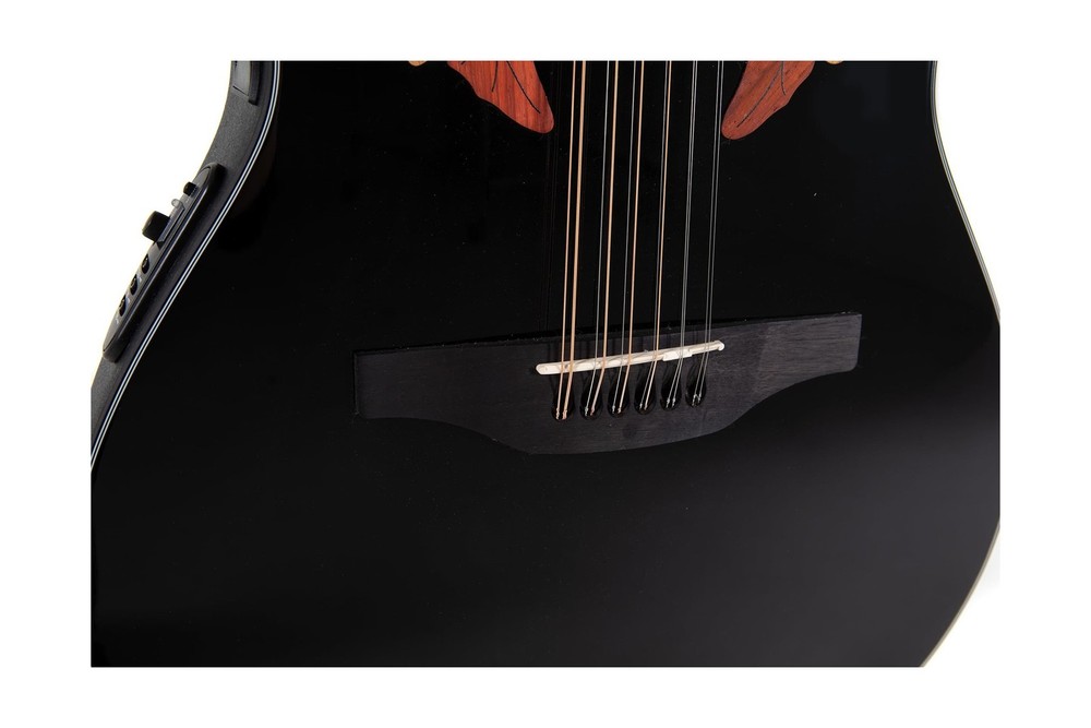Ovation Elite Celebrity Mid-depth 12-string Black