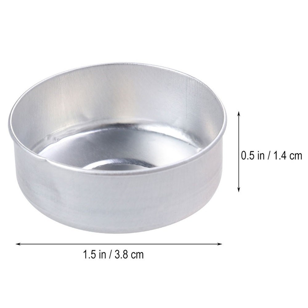300 Pieces Aluminum Candle Making Containers Tea Light Empty Case