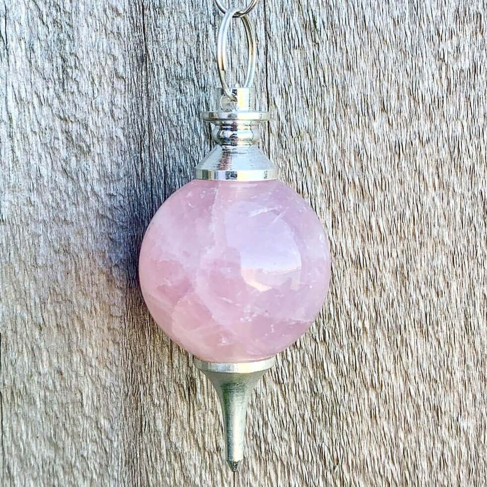 Rose Quartz Sphere Pendulum