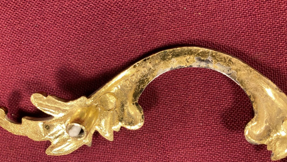 Vintage 60s 70s 80s Drawer Pull Handle Hardware Dresser Pull Keeler?