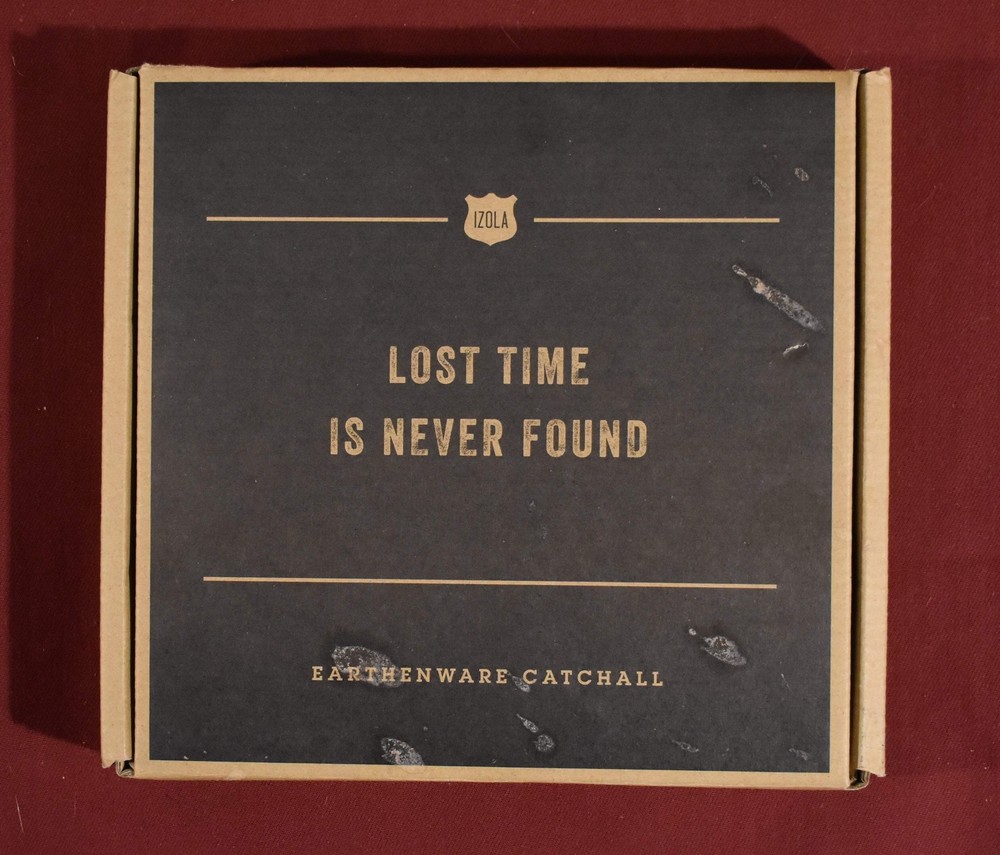 Izola Earthenware Catchall / Ashtray ‘Lost Time is Never Found’