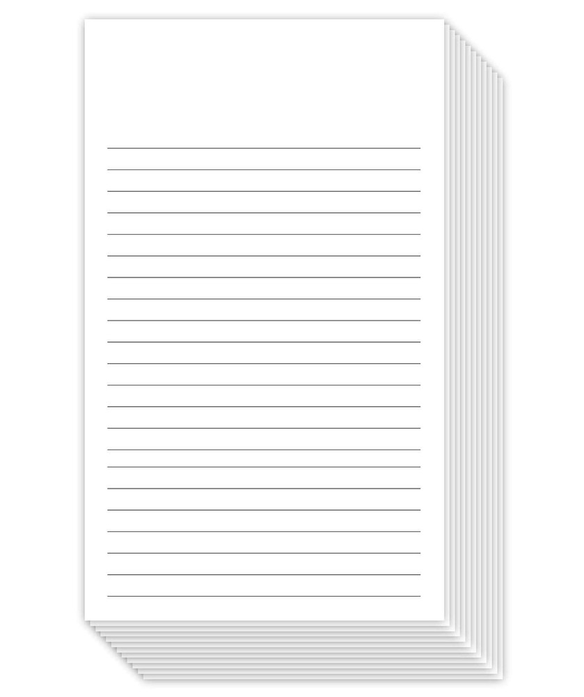 White Ruled Vertical Index Note Cards 3x5 Inches 100 Sheets per Pack