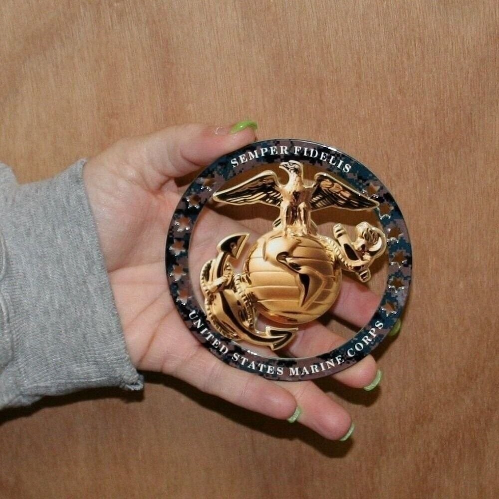 USMC Marines Semper Fi Decal Magnet 4x4 inches