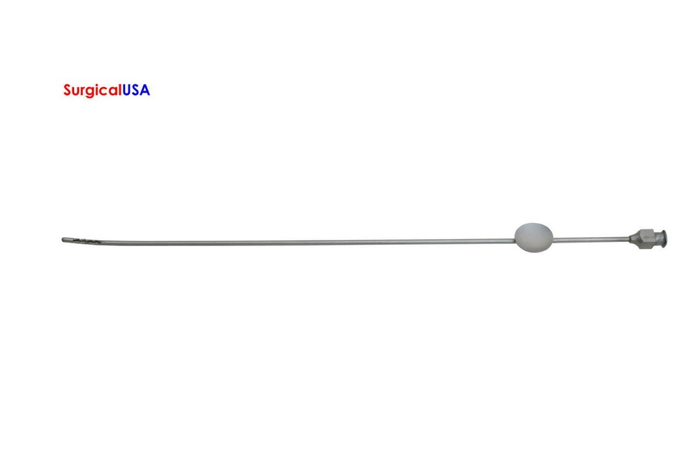 Novak Suction Biopsy Curette 9.75" with Luer Hub Delicate Tip 3mm Diameter