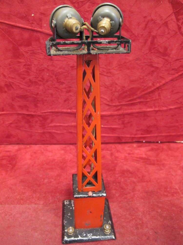 Vintage Marx 416 Flood Light Tower Red