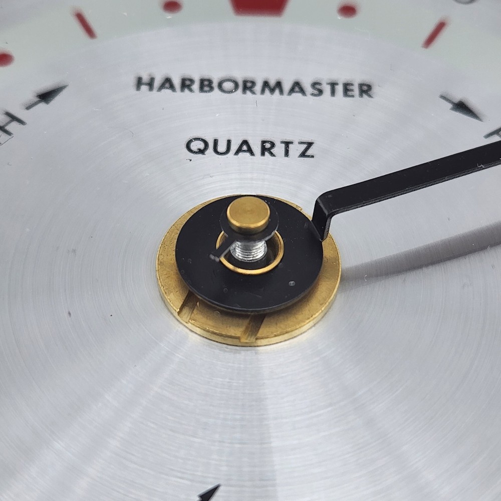 Maximum Weather Instruments Harbormaster Tide Clock Brass Case - TESTED, WORKS