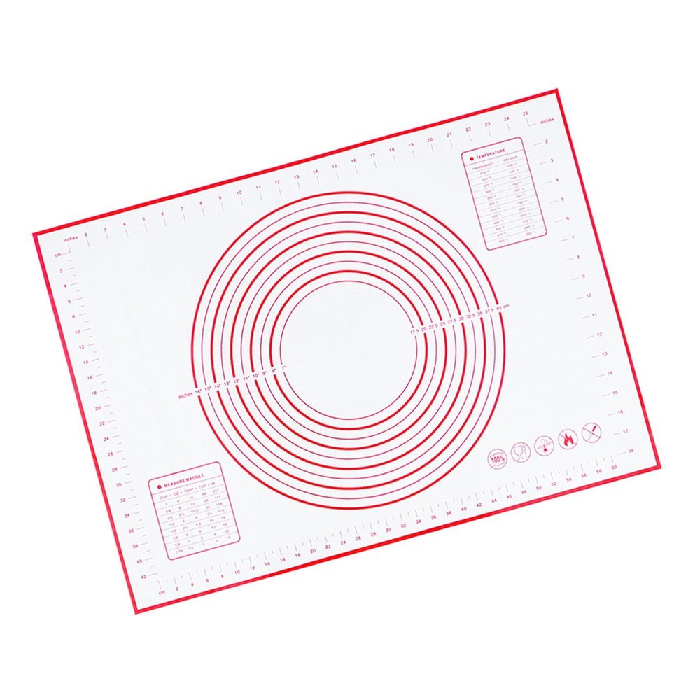 Silicone Dough Rolling Mat Baking Mat Kitchen Tools for Cookie Pizza Pastry