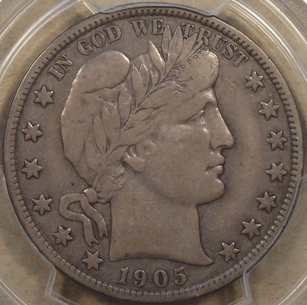 1905-S Barber Half Dollar 50c PCGS Certified VF20