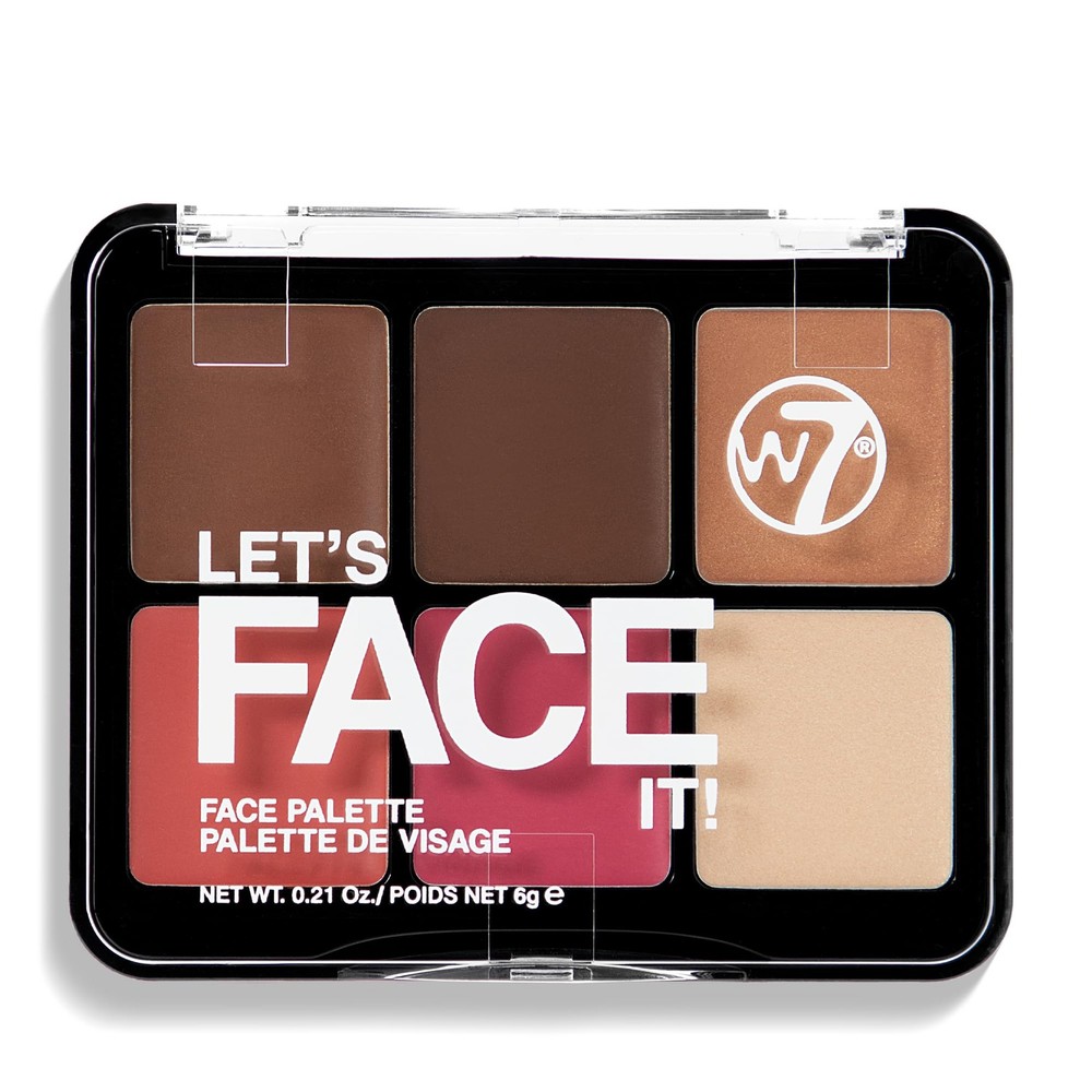 W7 Let’s Face It Cream Palette – Light Soft Glow - -