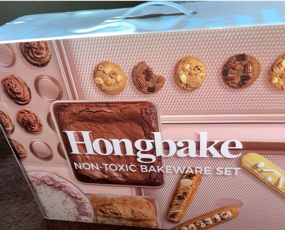 Hongbake 9 Piece Bakeware Baking Set Non-Stick