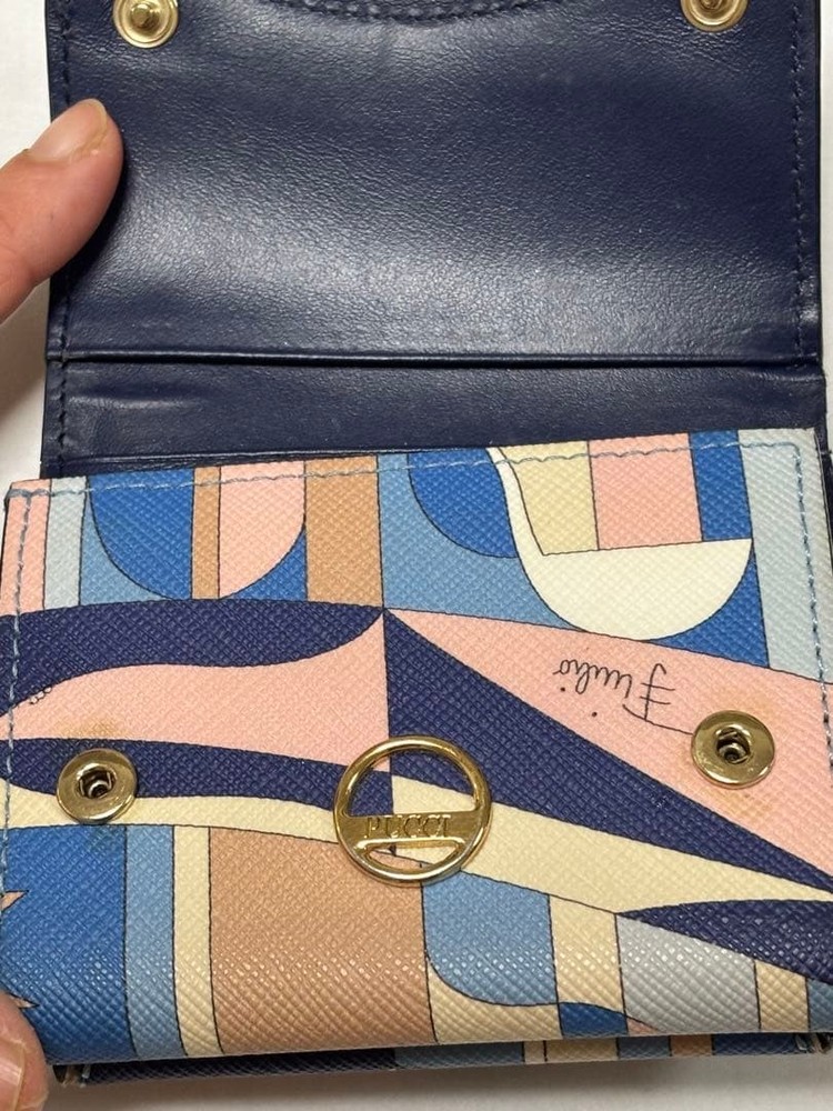 Emilio Pucci Tri-fold Wallet Vivara Pattern