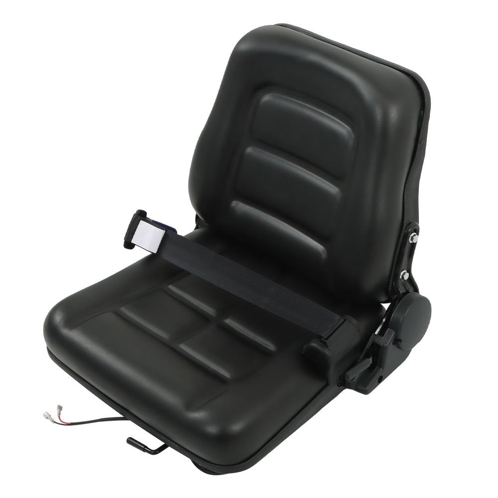 Forklift Seat Universal Adjustable Back & Seatbelt Micro Switch And Slide