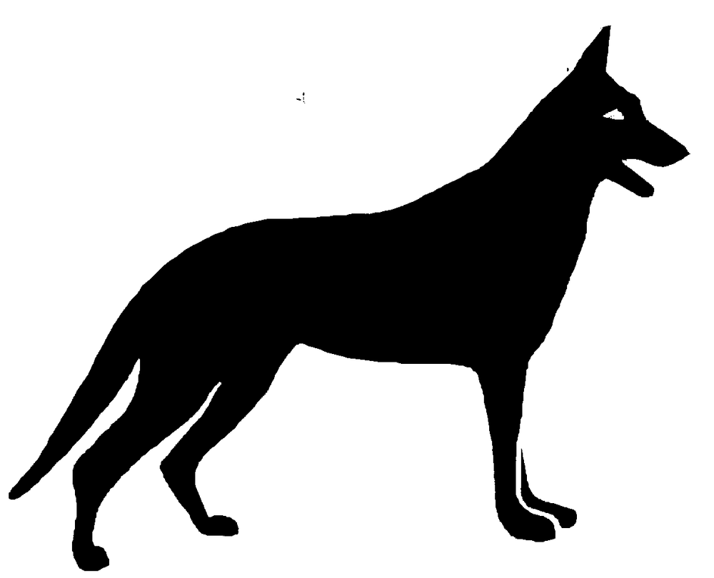 Blueprint Plan For Yard Shadow GERMAN SHEPERD