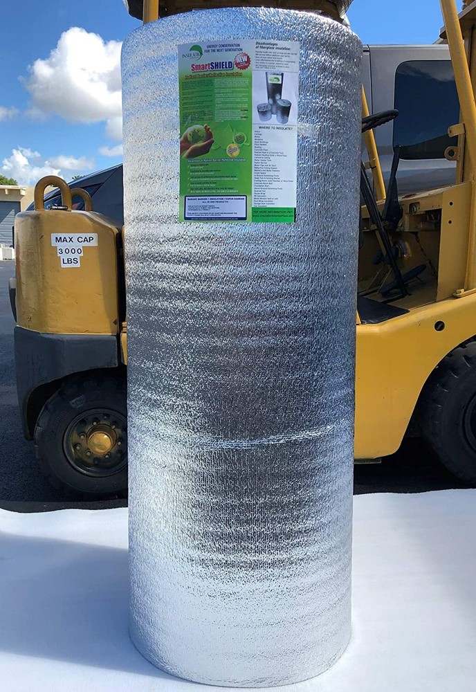 SmartSHIELD -5mm 48"X50ft Reflective Insulation Roll, Foam Core Radiant Barrier