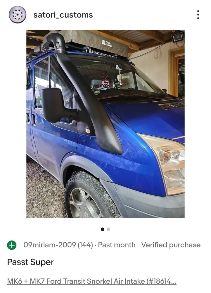 Ford Transit MK7 Snorkel Air Intake