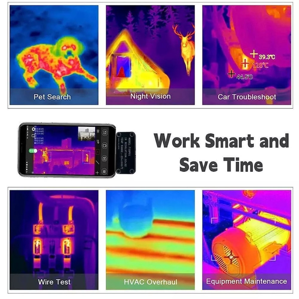 USB TypeC Multi-Language Thermal Imaging Camera Imager for Android Mobile Phone