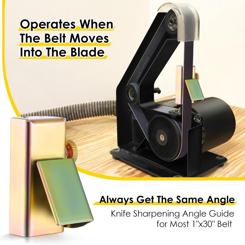 12 Pack 1x30 Sanding Belts with Adjustable Knife Sharpening Angle Guide