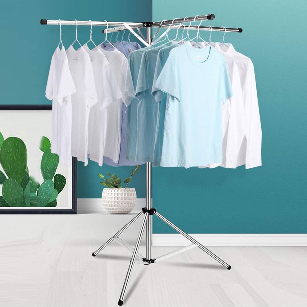 Collapsible Clothes Rack Foldable Portable Space Saving Clothes Drying Rack H...