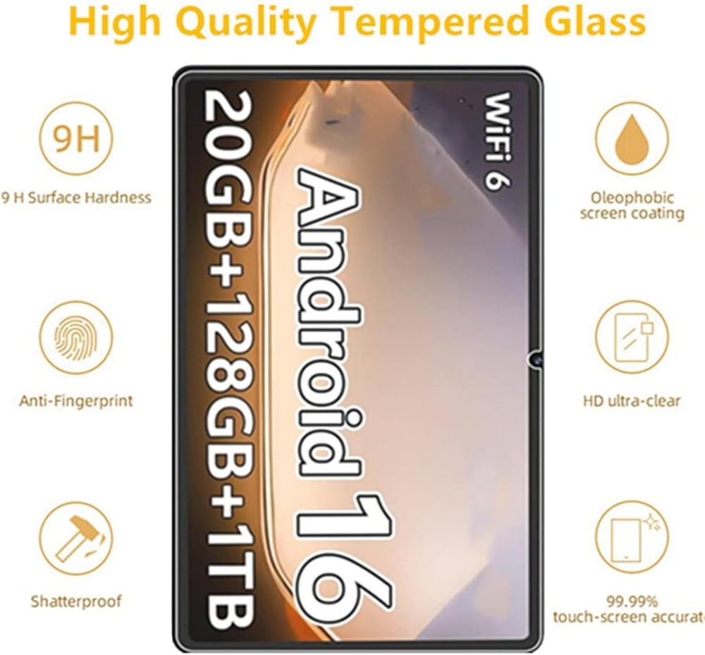 2 PCS For SHARECLOUD P10_T Tablet 10.1" Tempered Glass Screen Protector Saver