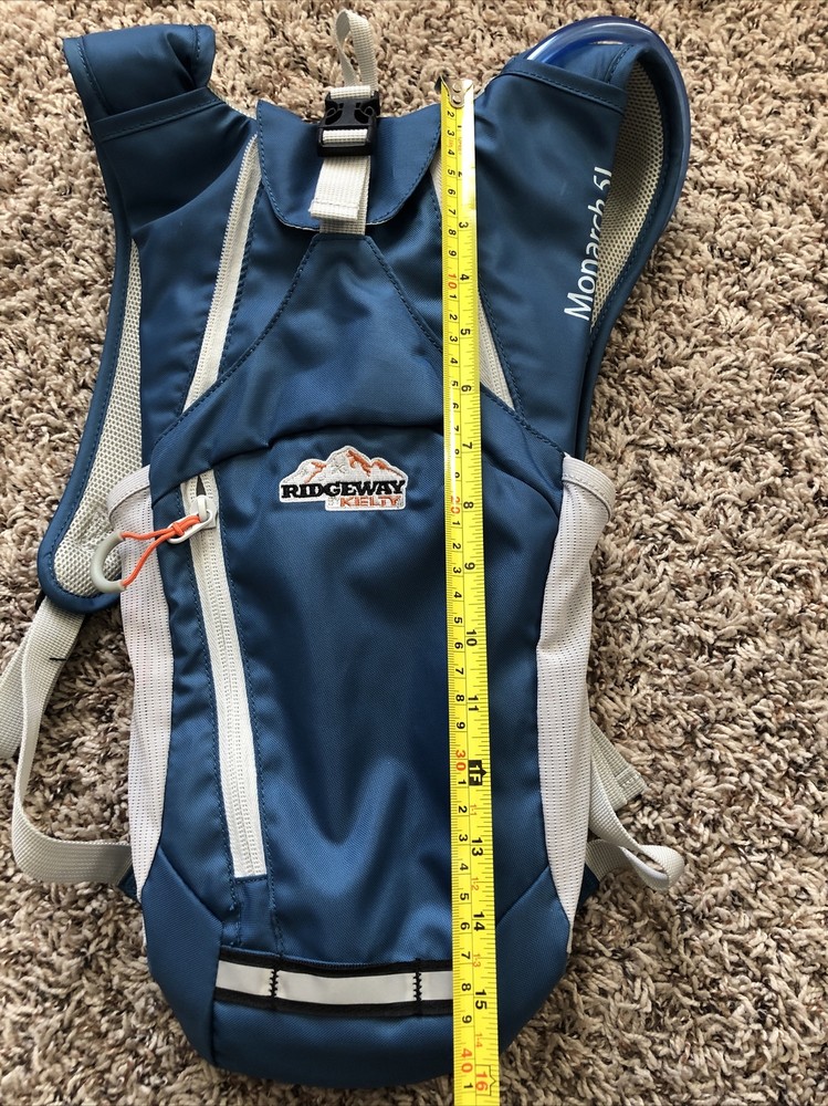 RIDGEWAY KELTY MONARCH 5L Hydration Pack, Blue & Grey 9200117 $50 MSRP EUC